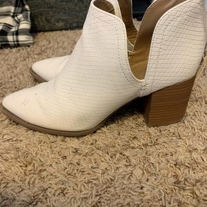 White Ankle boots